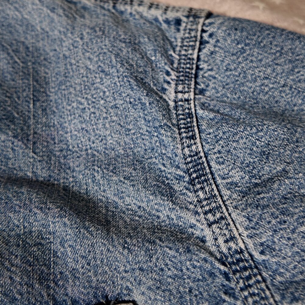 ๐ฅ Vintage Lee Dungarees Denim Chore Jacket - XL - Workwear ๐ฅ - Picture 8 of 10